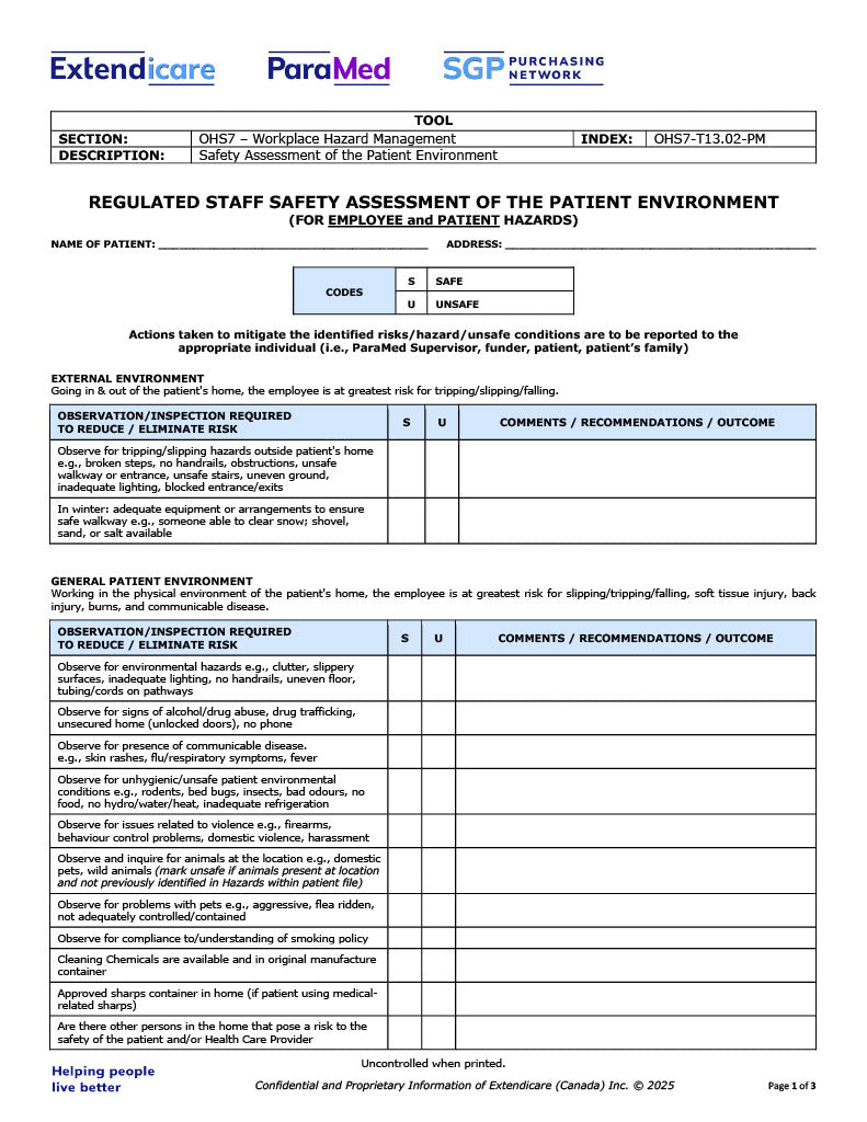 NURS-WB-NES - Wound Bundle for Non-Electronic Sites