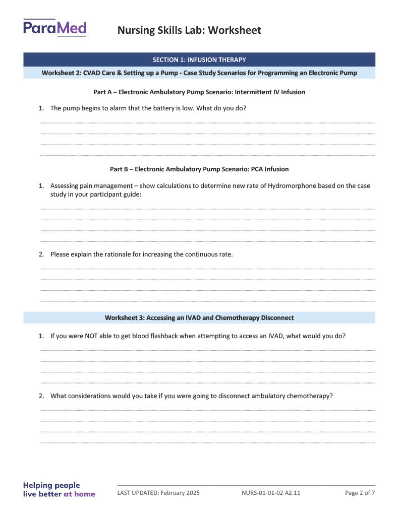 NURS-NOB - Nursing Orientation Bundle