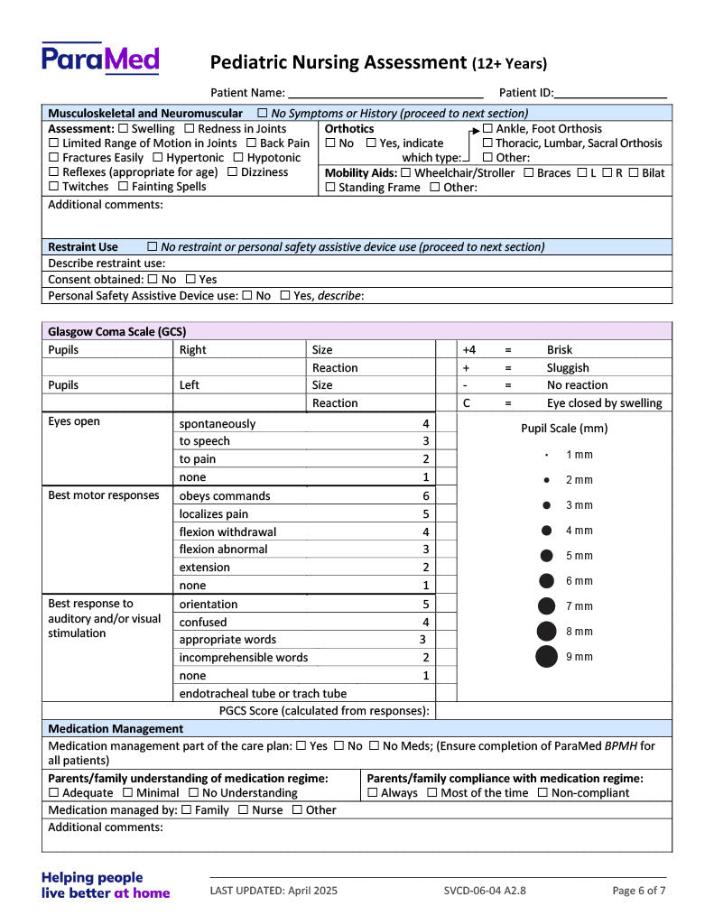 PEDS-12+ - Pediatric Bundle (ages 12+ yrs)