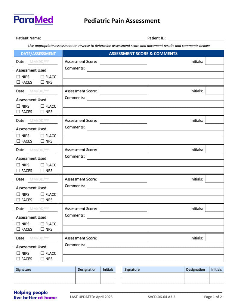 PEDS-12+ - Pediatric Bundle (ages 12+ yrs)