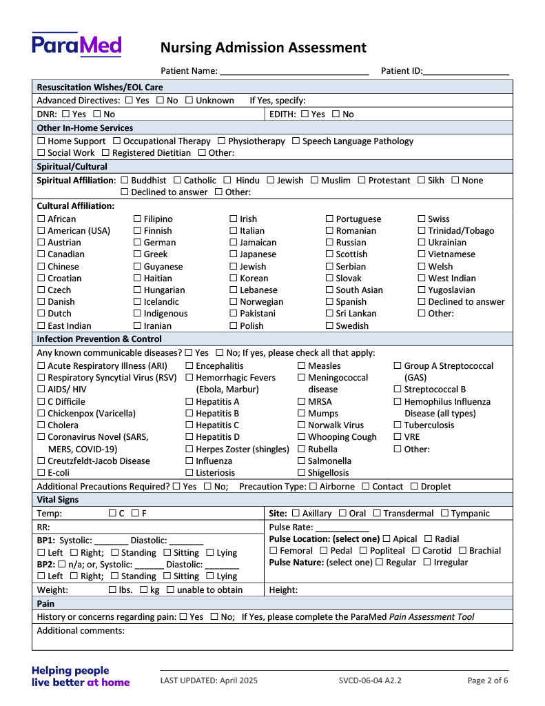 NURS-IVB-NES - Infusion Bundle for Non-Electronic Sites