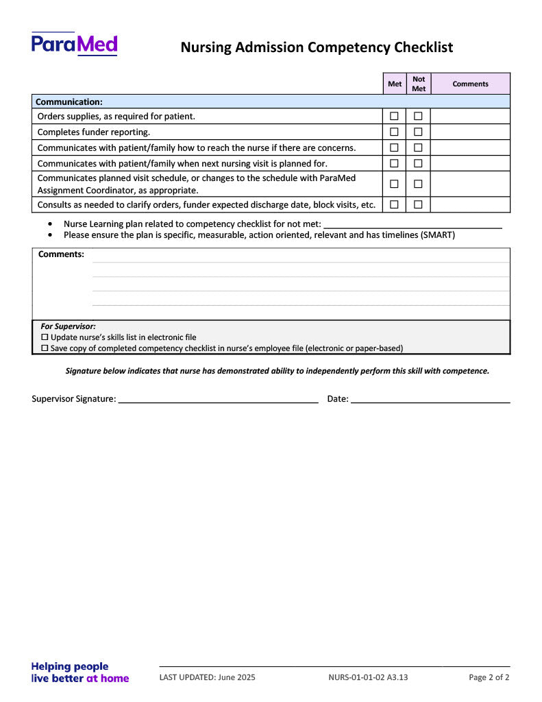 NURS-NOB - Nursing Orientation Bundle