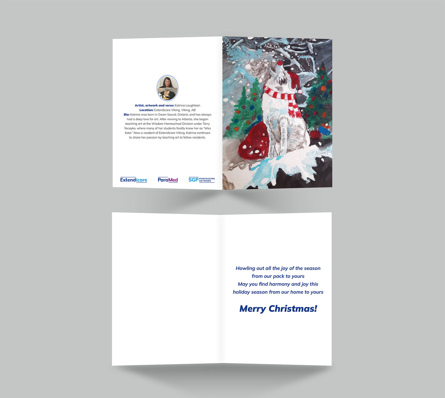 Wolf Christmas Card 2025