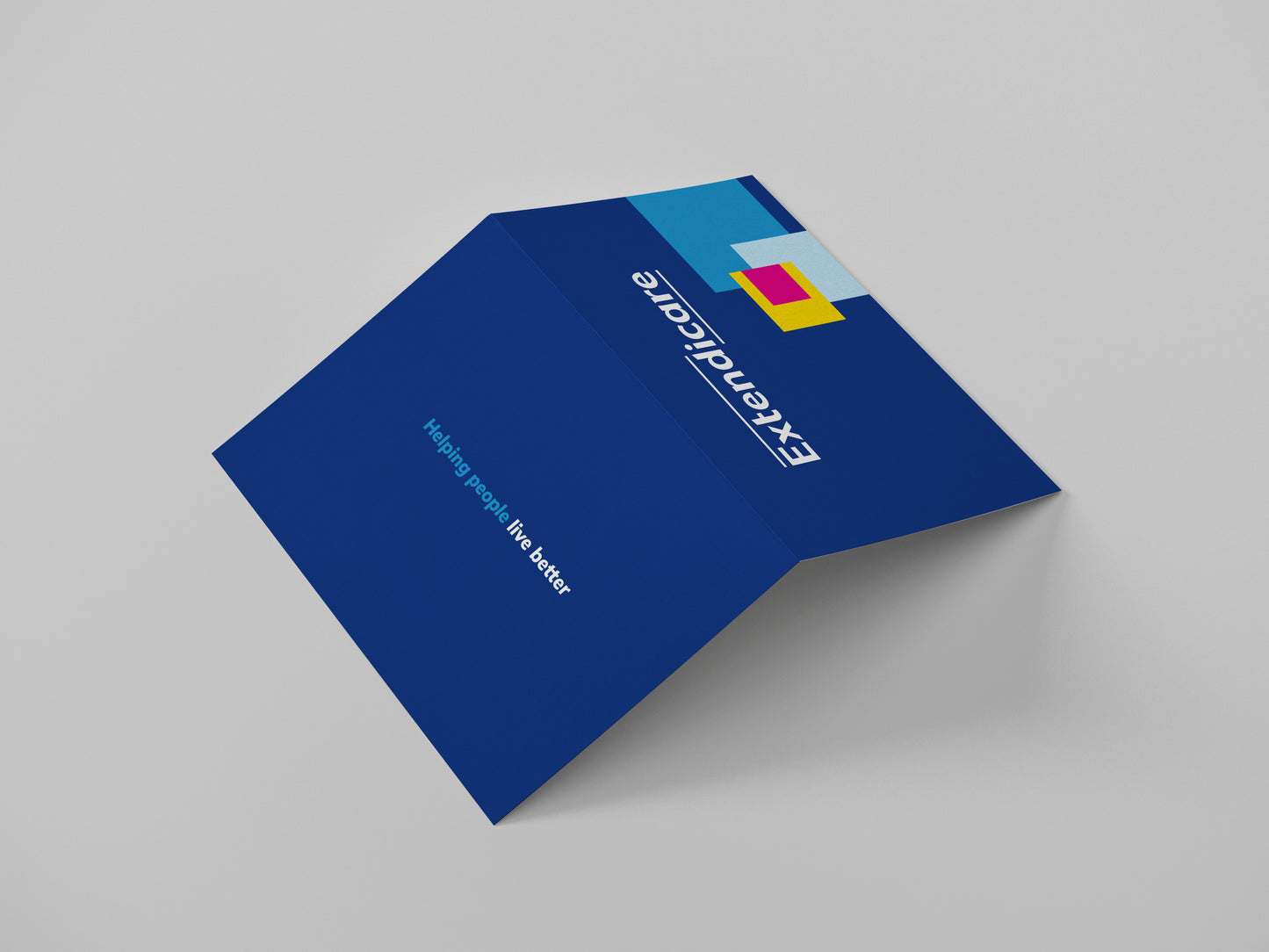 Extendicare Blank Branded Blue Note Cards