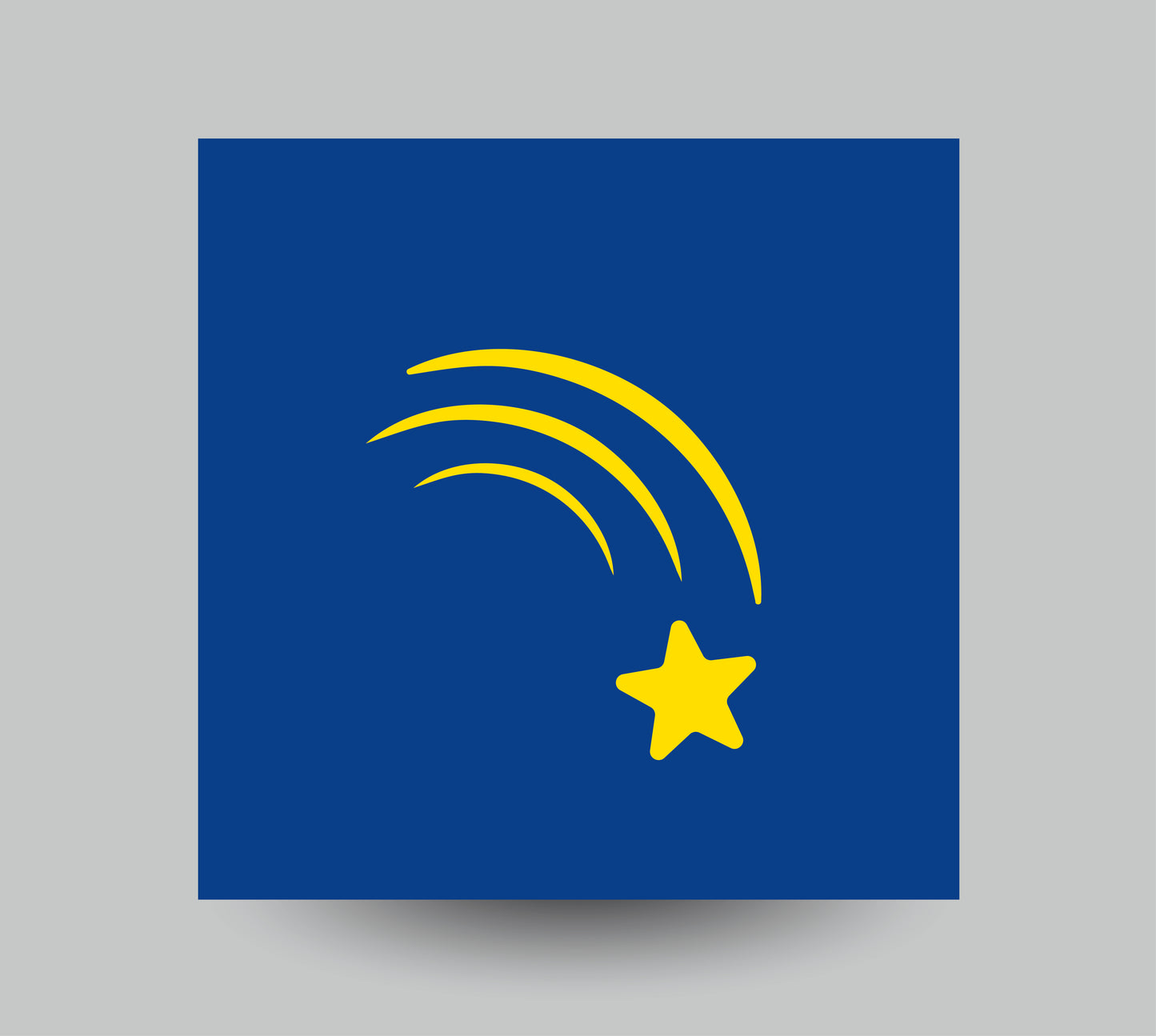 Falling Star Sticker 1"x1"