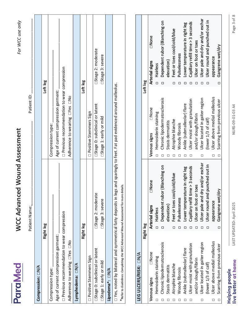 WCC Advanced Wound Assessment