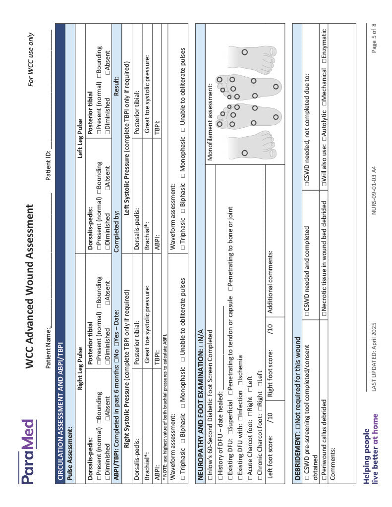 WCC Advanced Wound Assessment