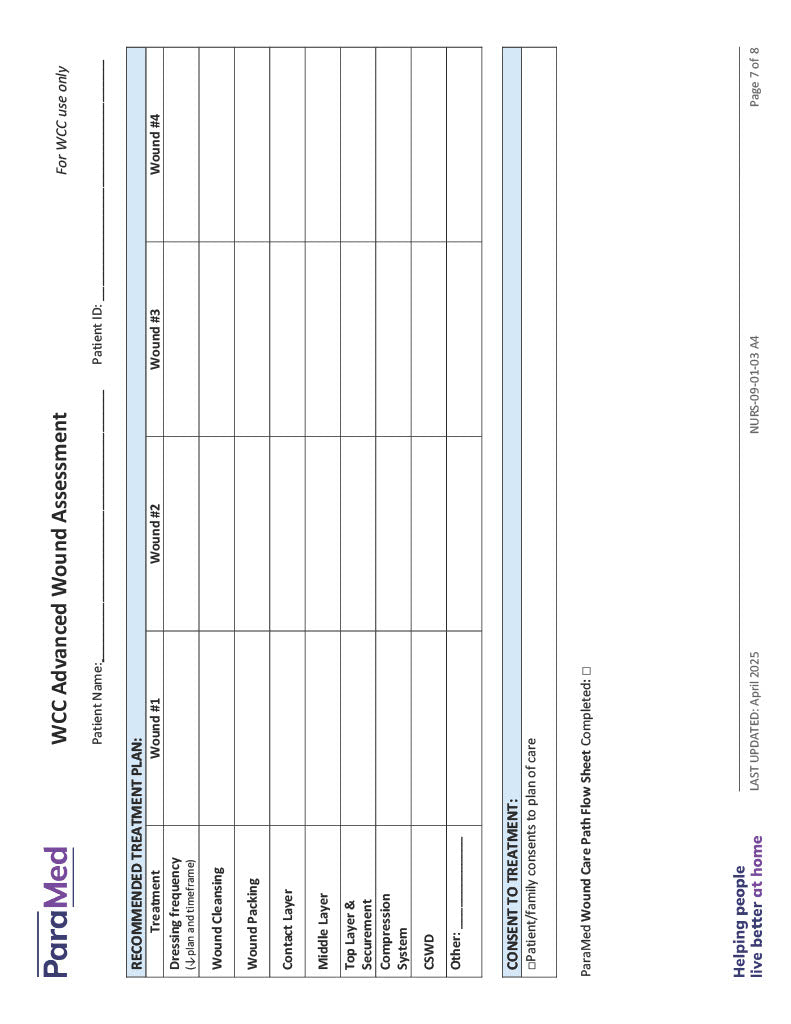 WCC Advanced Wound Assessment