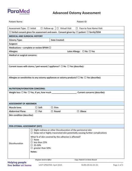 Advanced Ostomy Assessment