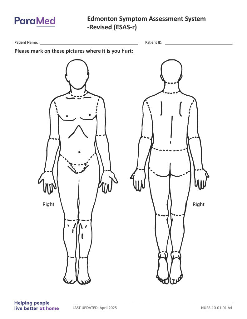 Edmonton Symptom Assessment System ESAS-R