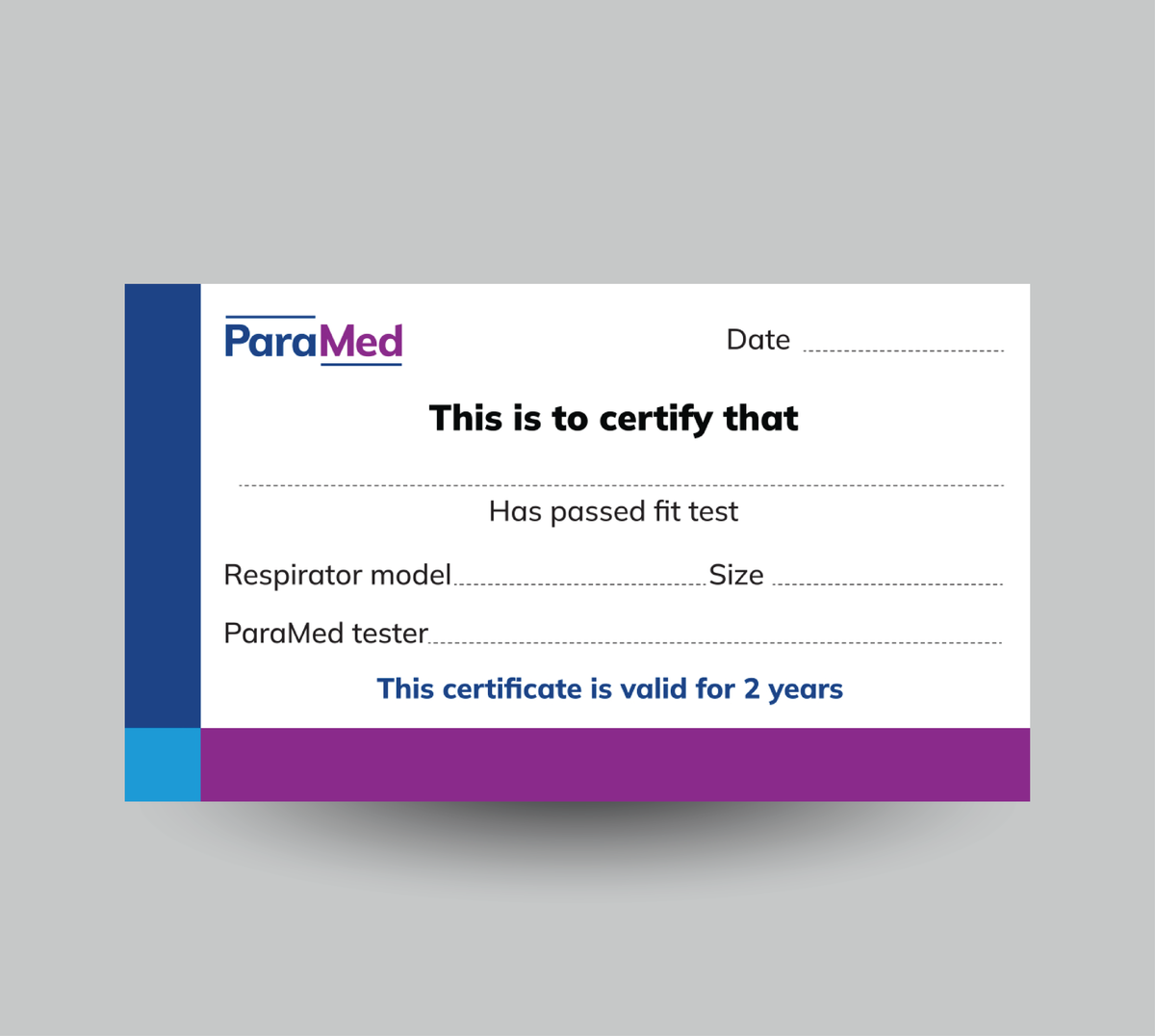 ParaMed Mask Fit Cards