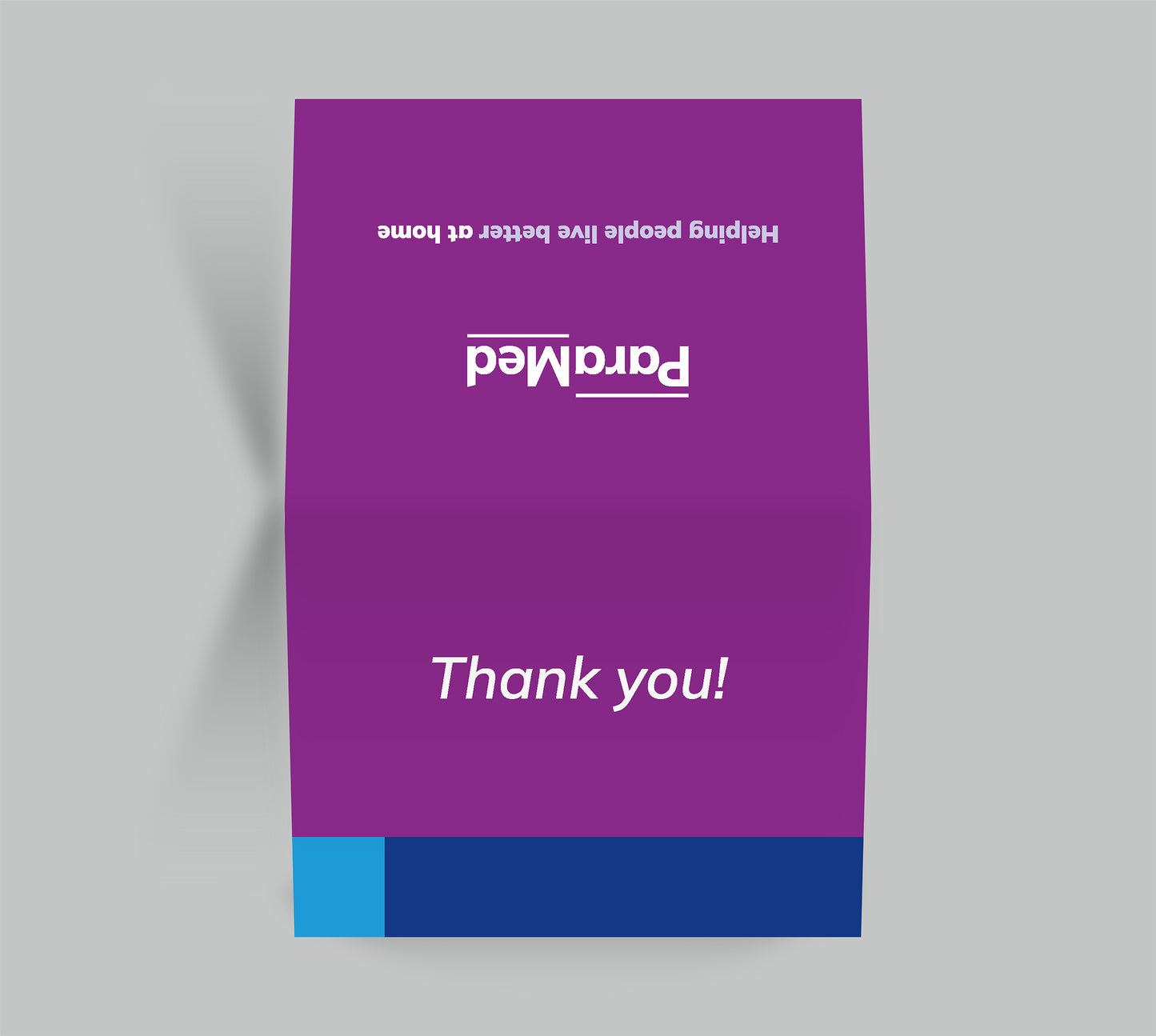 ParaMed Purple Thank You Greeting Cards