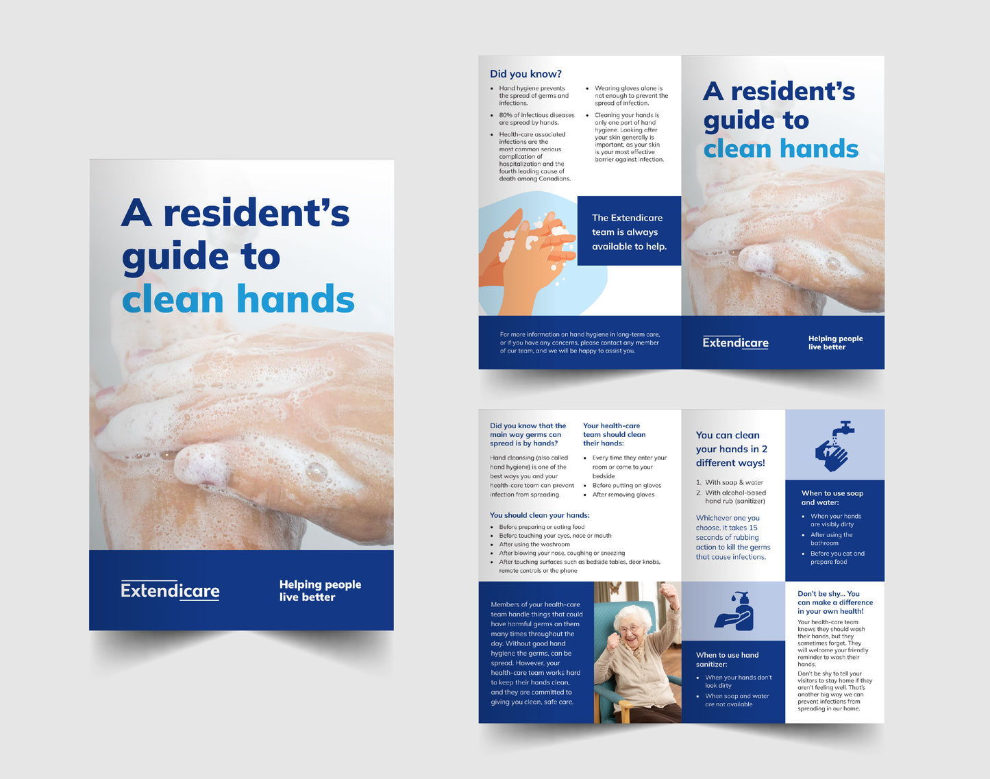 Residents Guide to Clean Hands BiFold Brochure