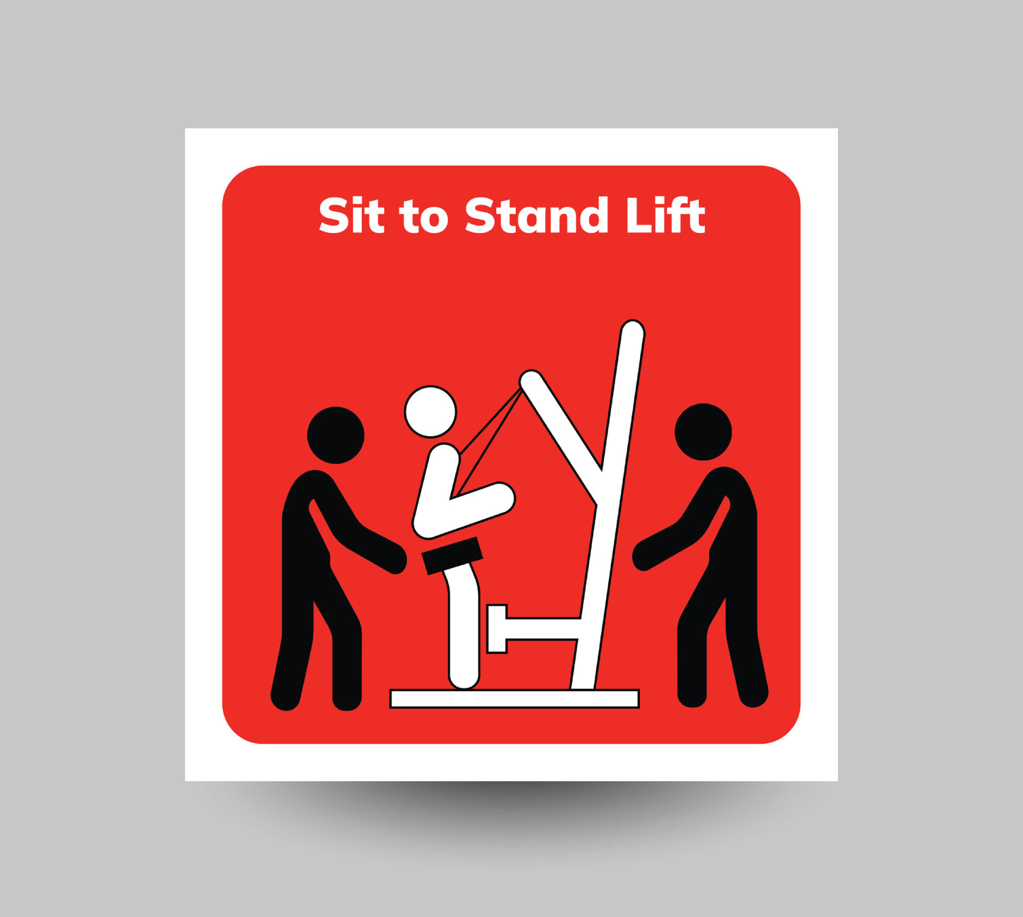 Sit to Stand Lift Sticker