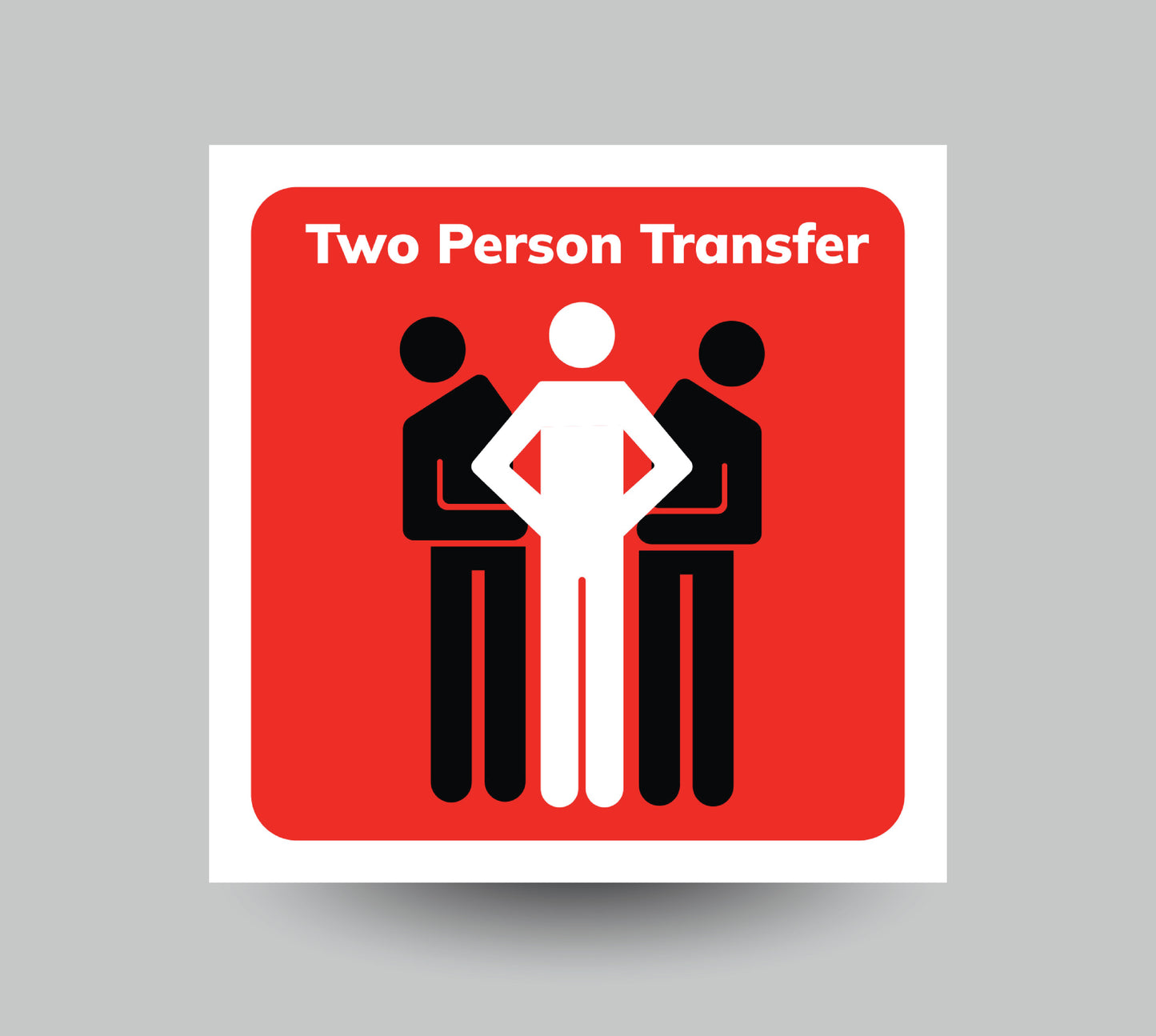 Two Person Transfer Sticker