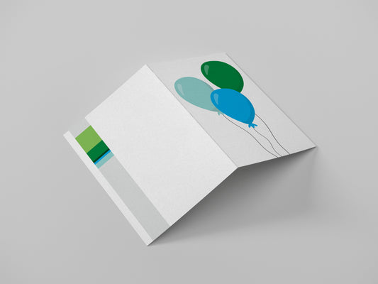 White Spruce Balloon Card