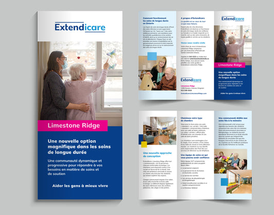 Extendicare French Tri-Fold Brochures