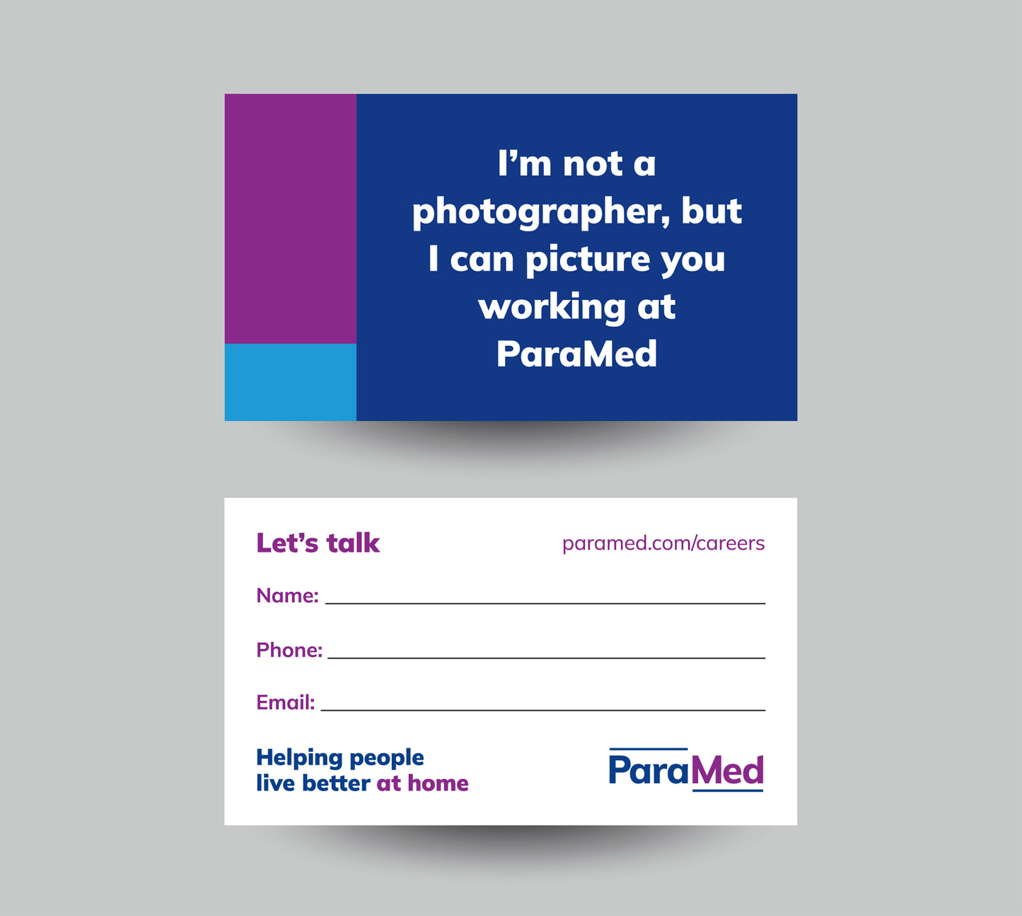 ParaMed Recruitment Cards