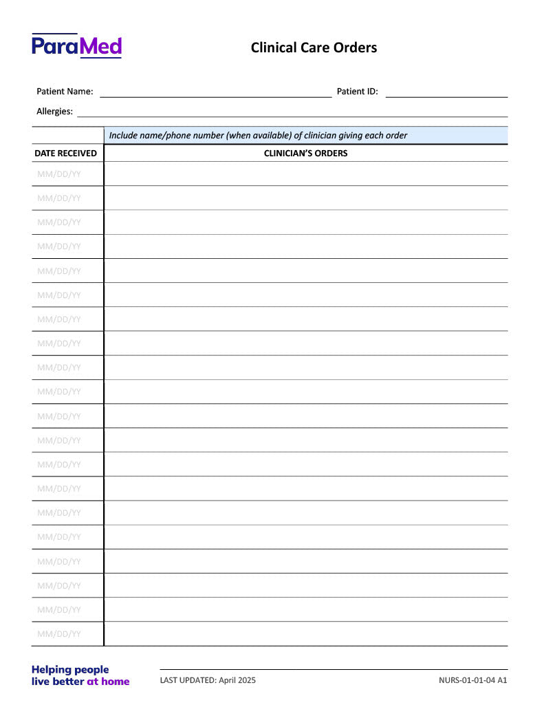 NURS-GCB - General/Generic Chart Bundle