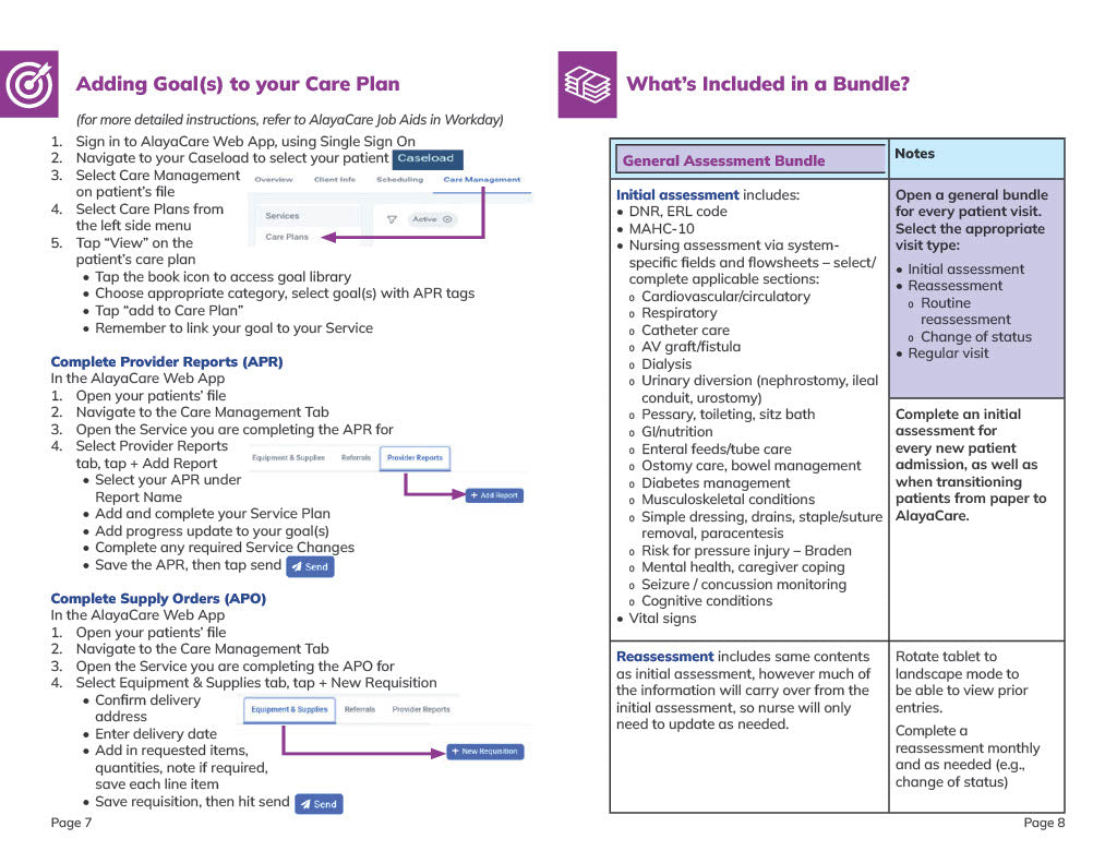 AlayaCare Nursing Orientation Bundle