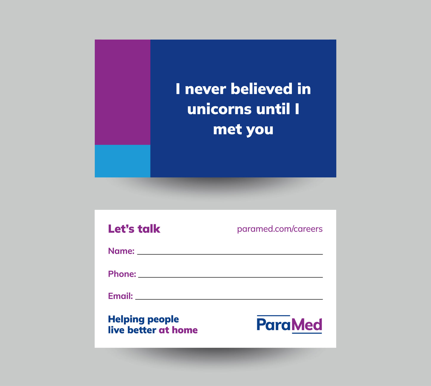 ParaMed Recruitment Cards