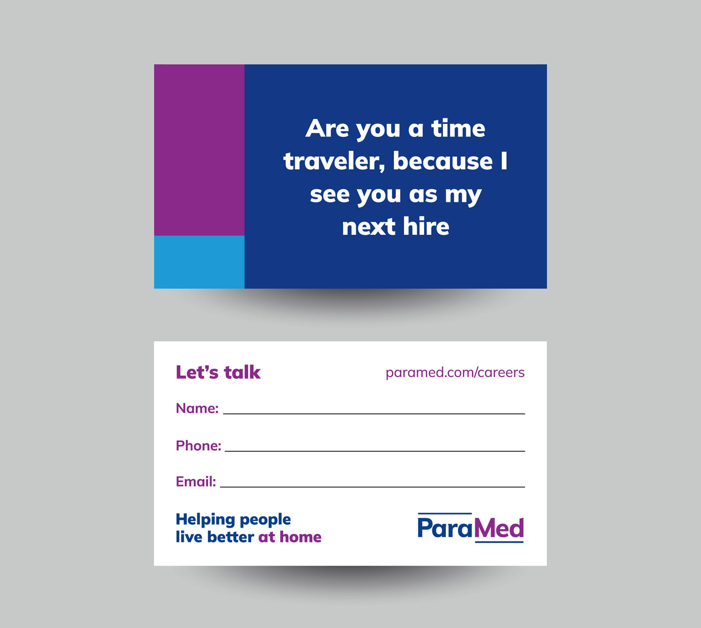 ParaMed Recruitment Cards