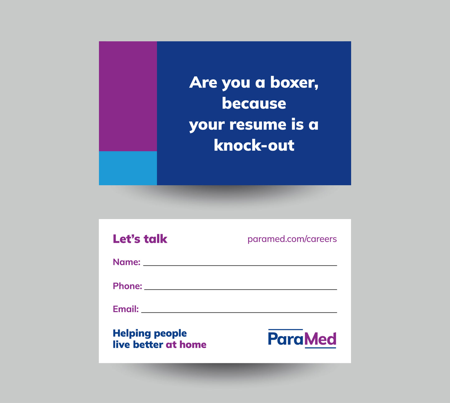 ParaMed Recruitment Cards