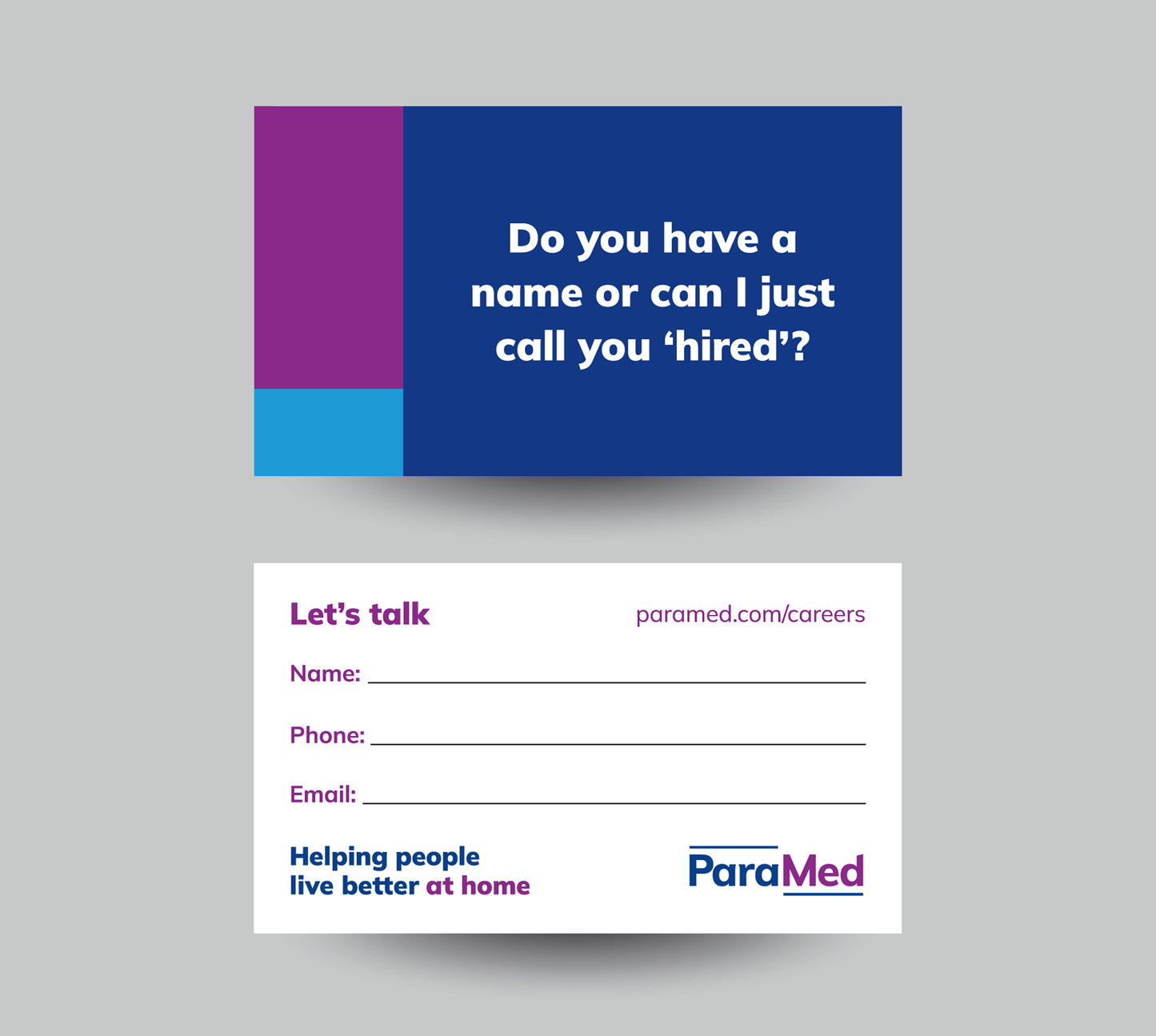 ParaMed Recruitment Cards