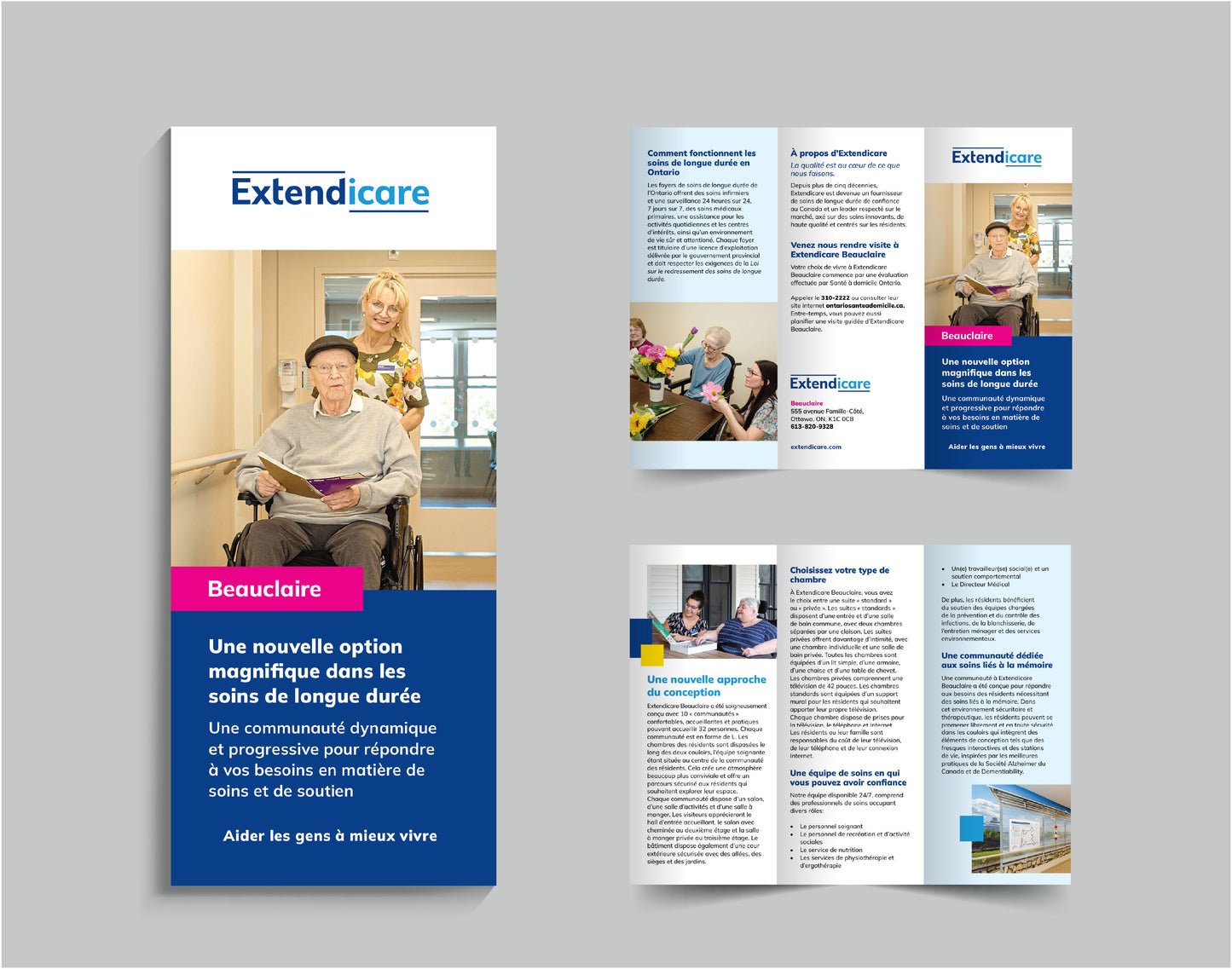 Extendicare French Tri-Fold Brochures