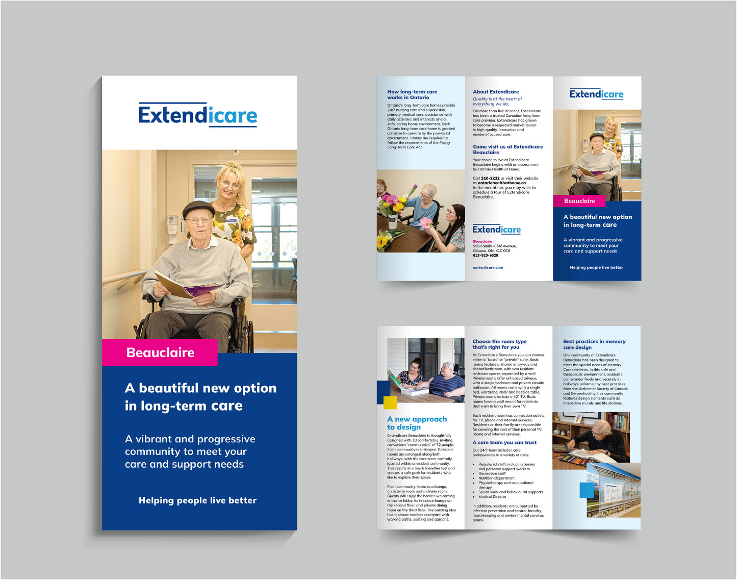 Extendicare English Tri-Fold Brochures