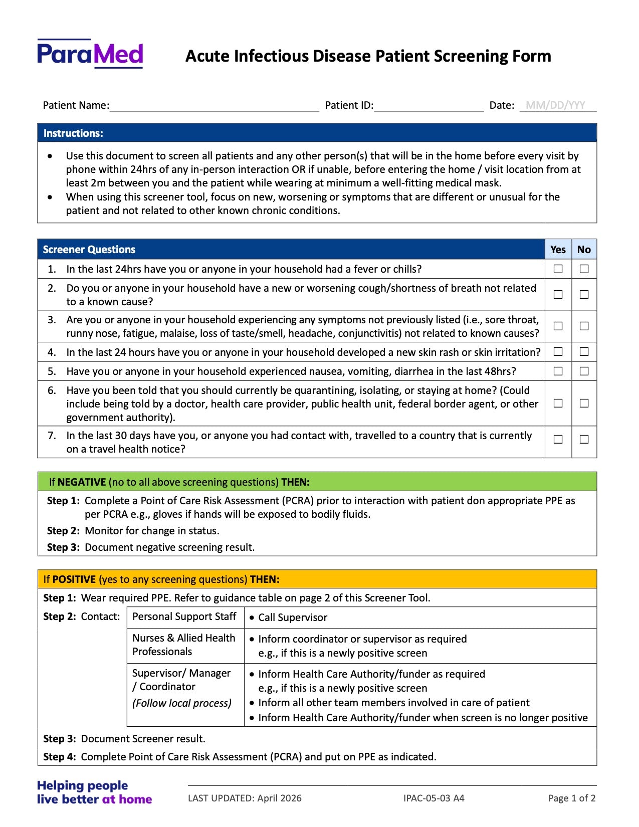 CL-NURS-GCB-NES - General/Generic Chart Bundle Non-Electronic Sites