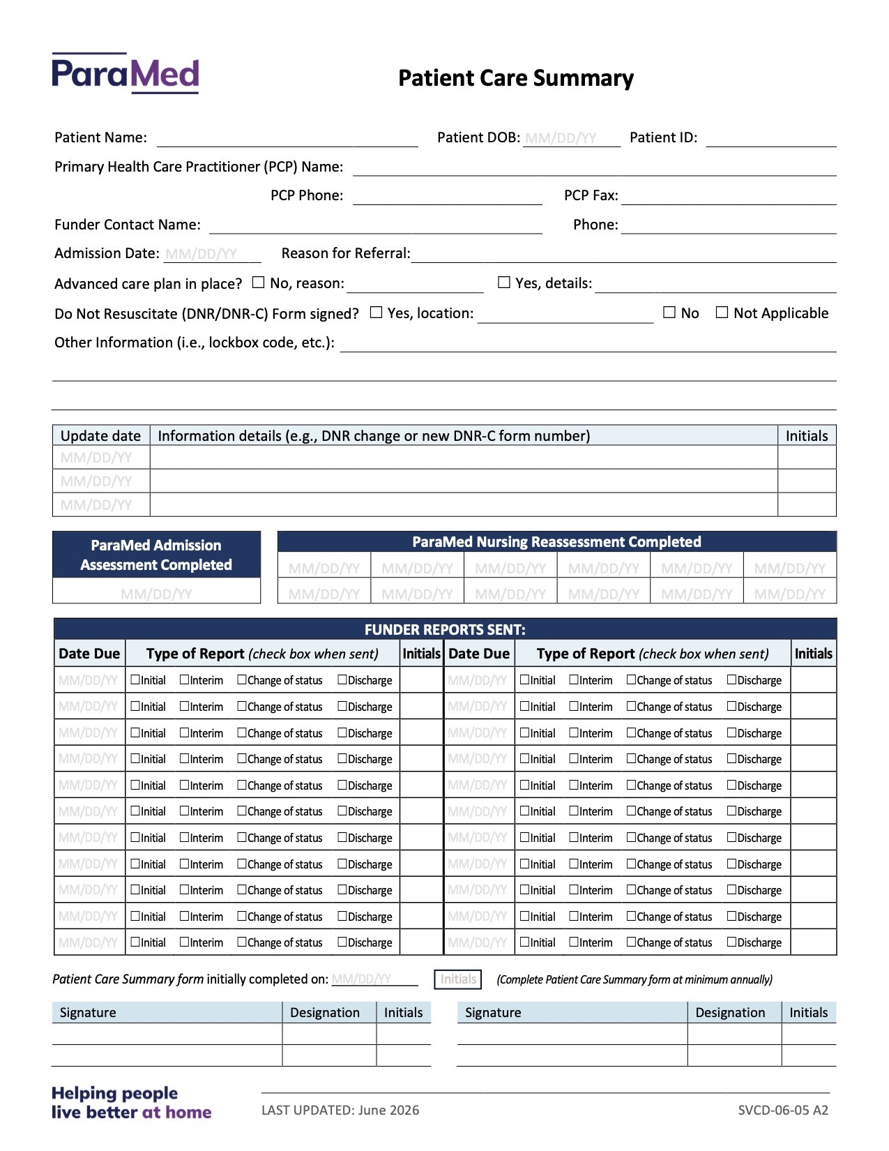 CL-NURS-GCB-NES - General/Generic Chart Bundle Non-Electronic Sites