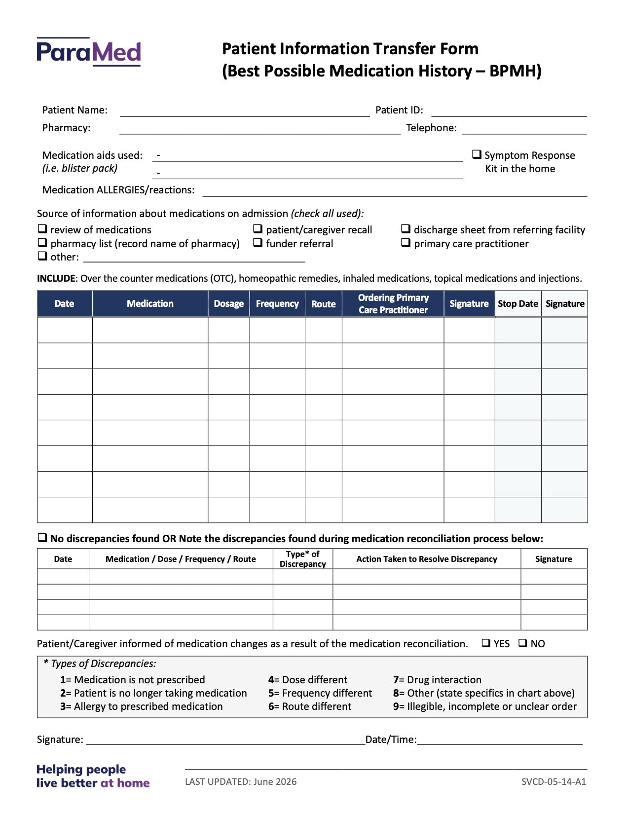 CL-NURS-GCB-NES - General/Generic Chart Bundle Non-Electronic Sites