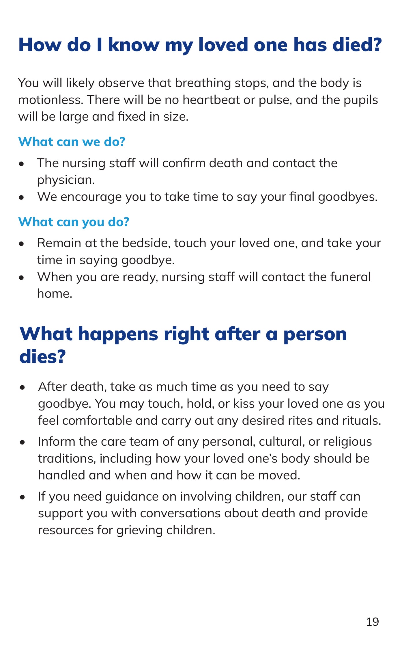 Extendicare End of Life Booklet
