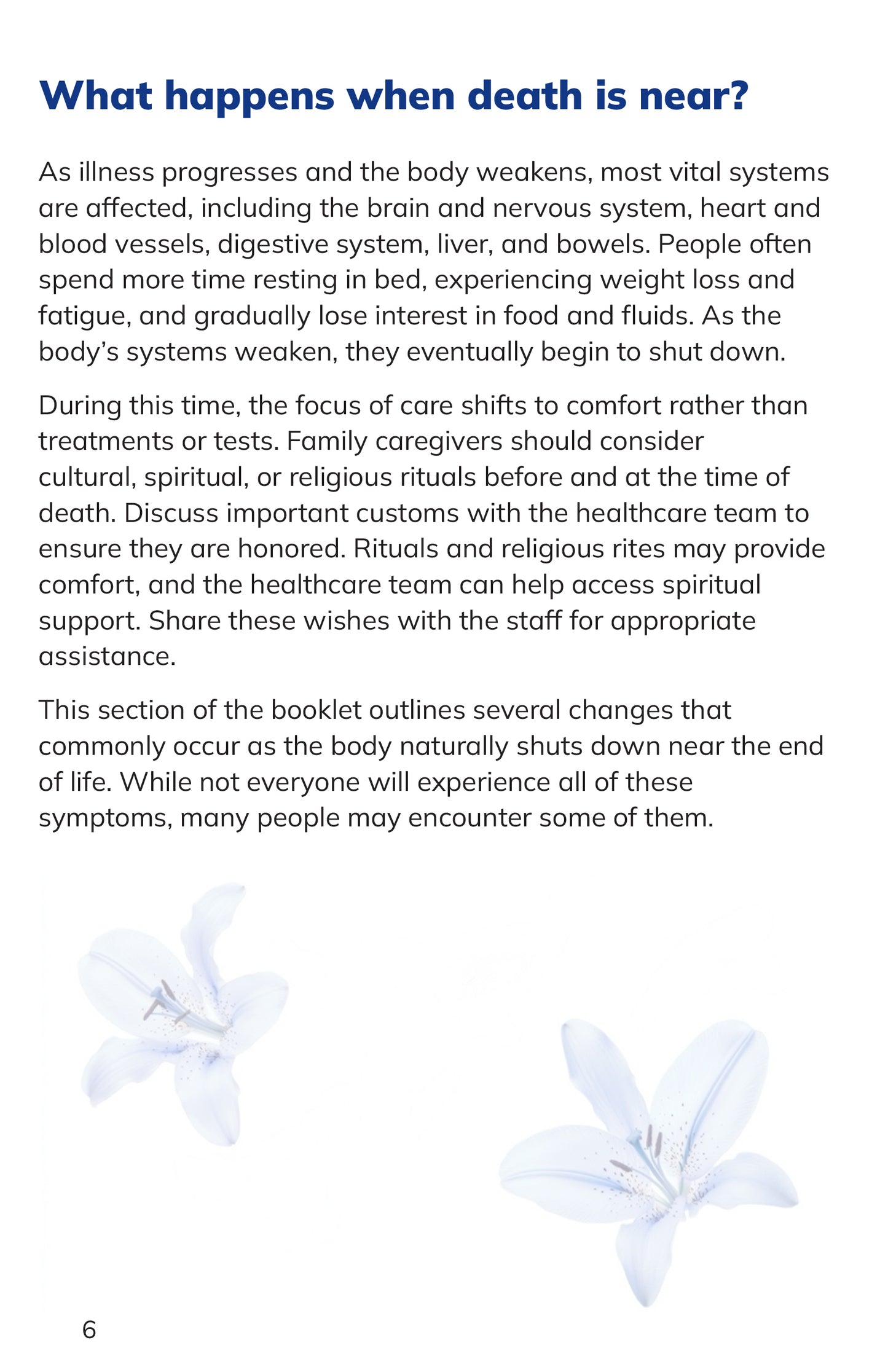 Extendicare End of Life Booklet