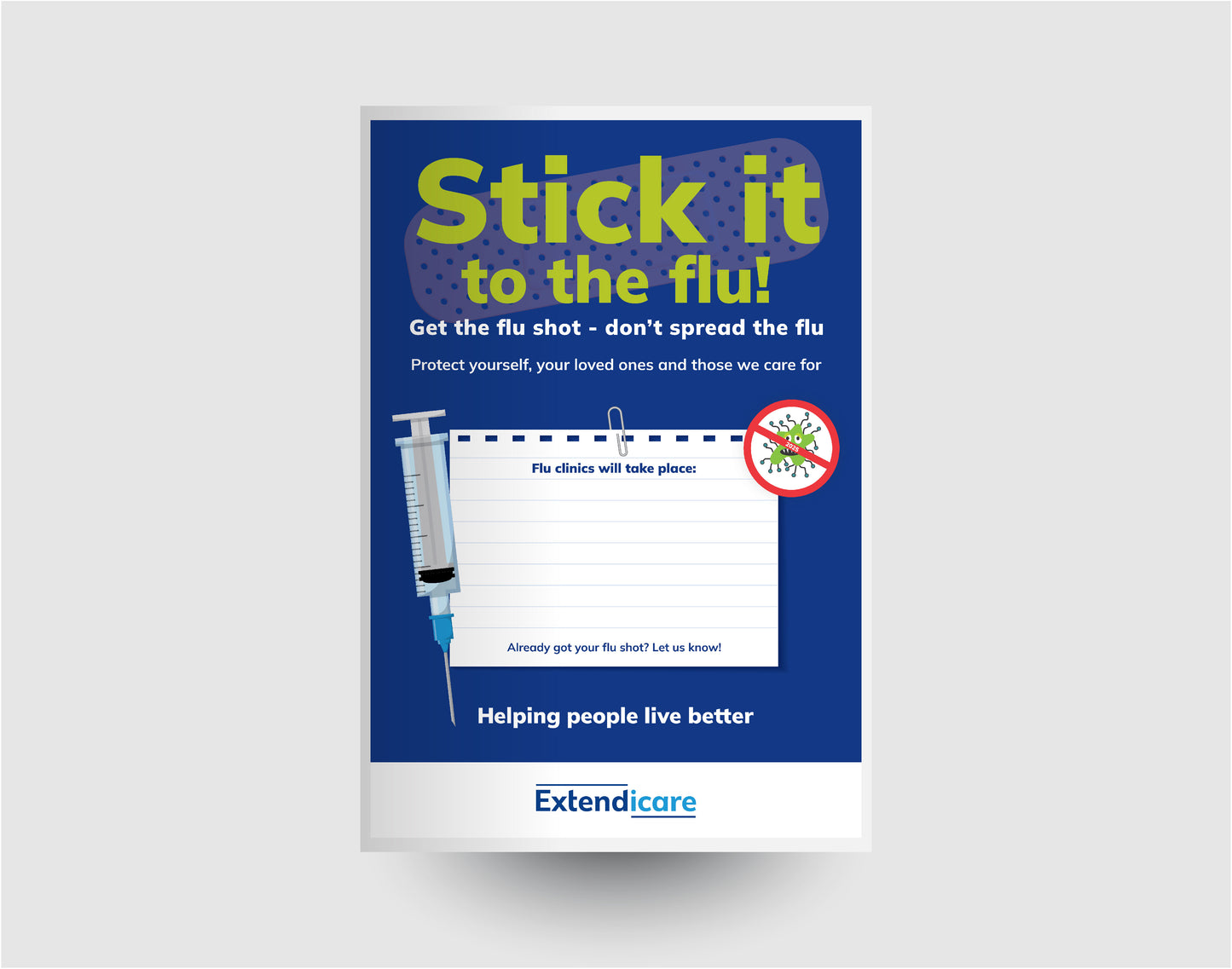 Extendicare Flu 13"x19"Poster