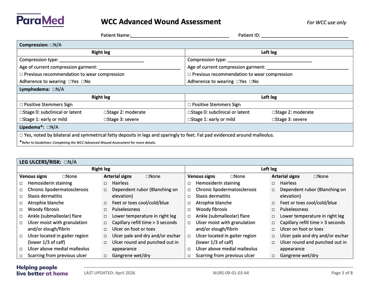 WCC Advanced Wound Assessment - page 3