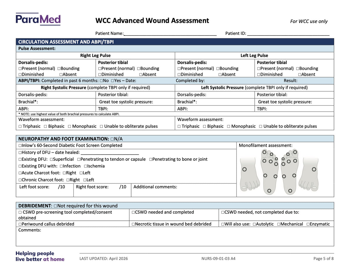 WCC Advanced Wound Assessment - page 5