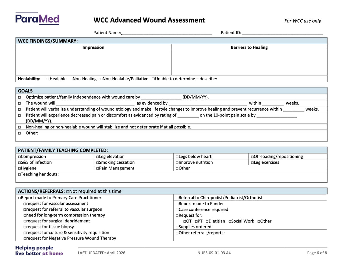 WCC Advanced Wound Assessment - page 6