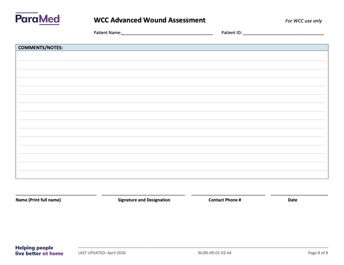 WCC Advanced Wound Assessment - page 8