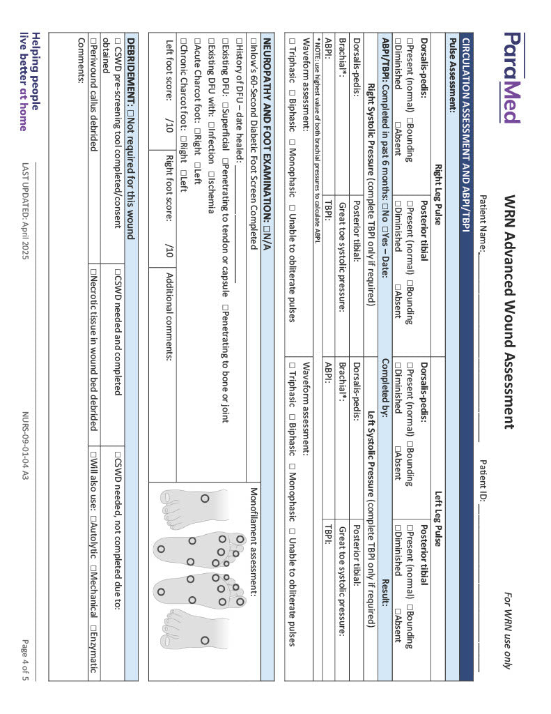 WRN Advanced Wound Assessment