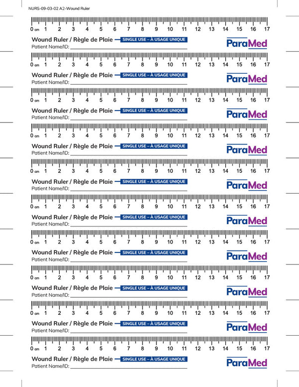 Damage Assessment Ruler Wound Ruler – Extendicare Print Shop