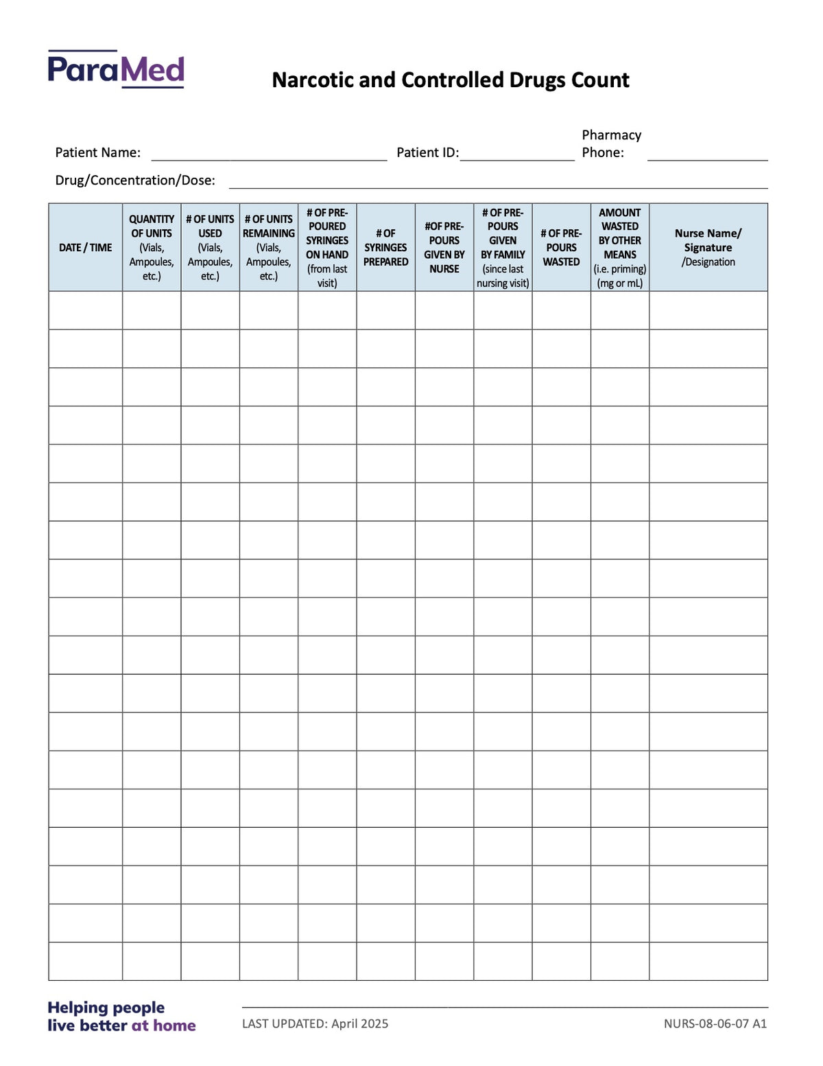 NURS-HPCB-NES - Hospice Palliative Care Bundle for Non-Electronic Sites
