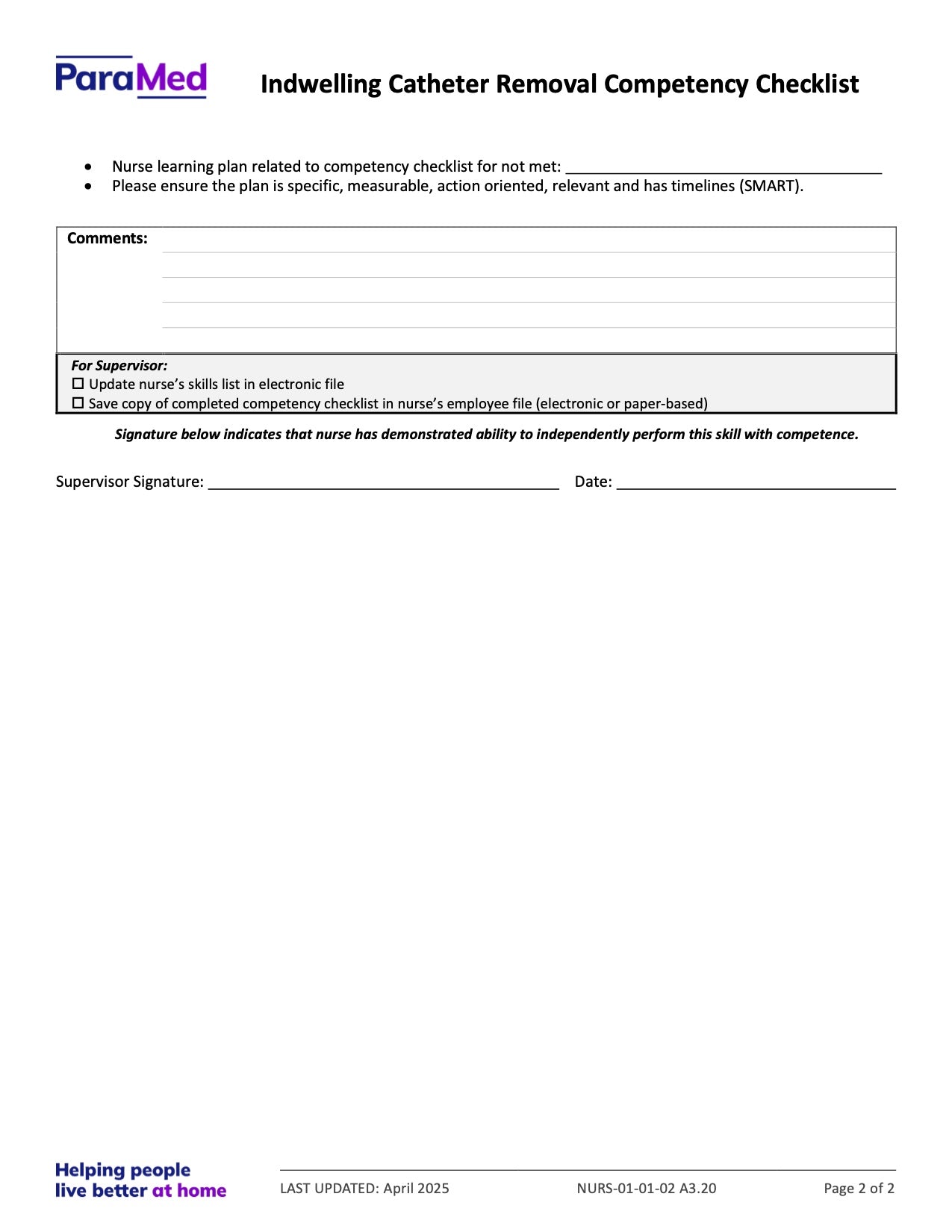 NURS-NOB-CATH - Nursing Orientation Bundle for Catheters
