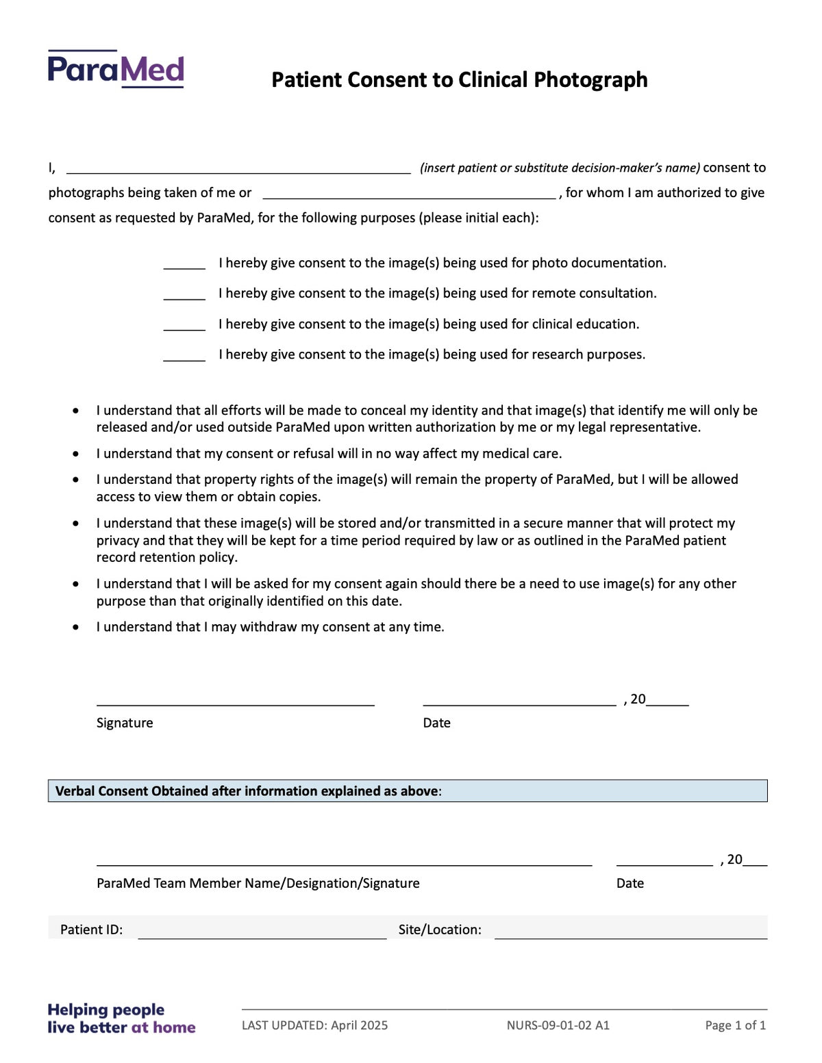 NURS-WB-NES - Wound Bundle for Non-Electronic Sites