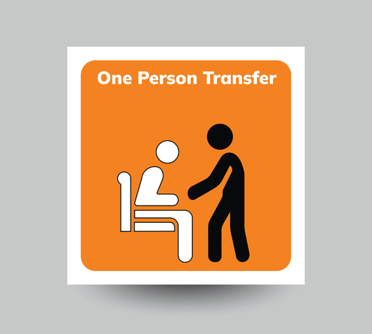 One Person Transfer Sticker