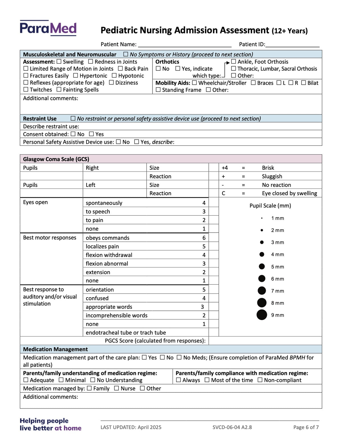 PEDS-12+ - Pediatric Bundle (ages 12+ yrs)