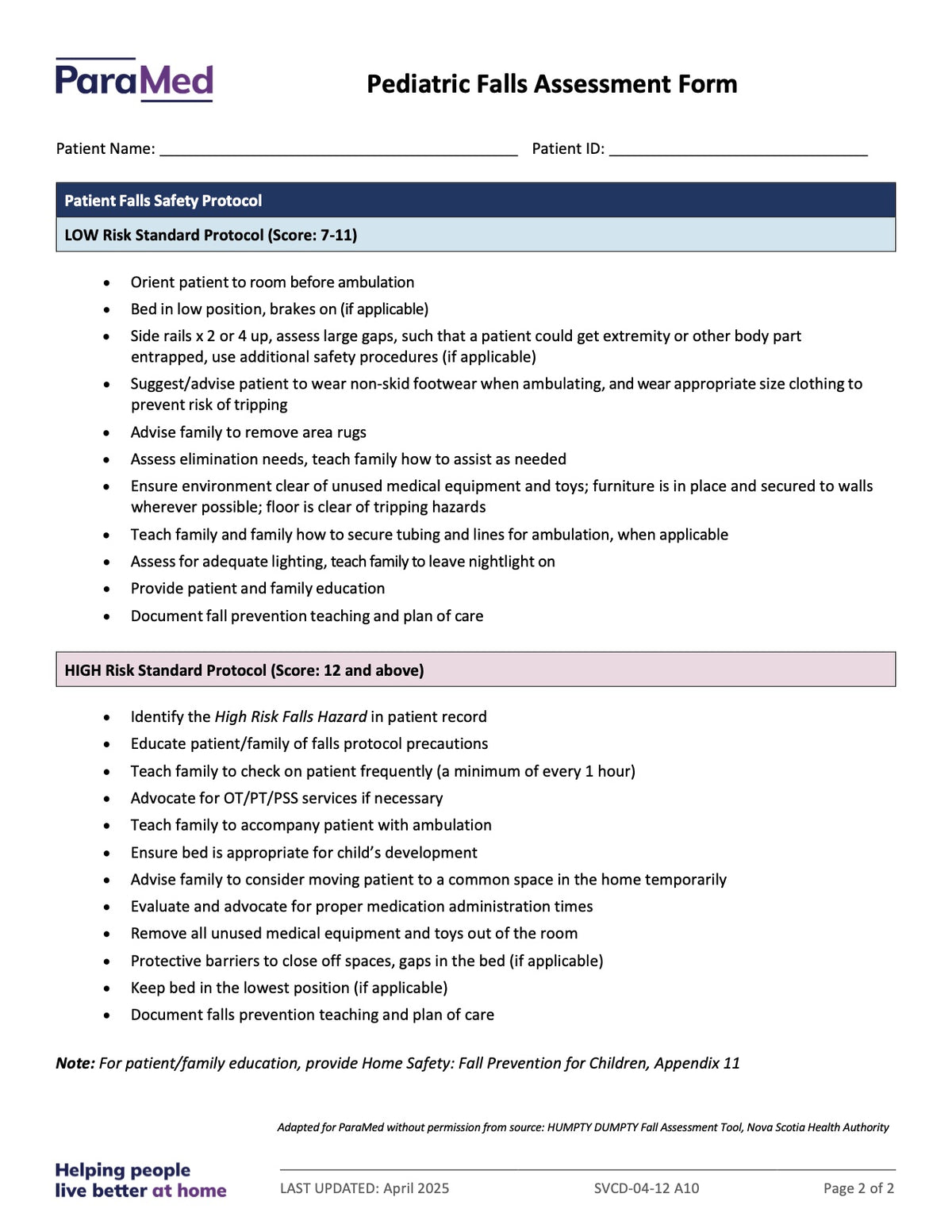 PEDS-12+ - Pediatric Bundle (ages 12+ yrs)