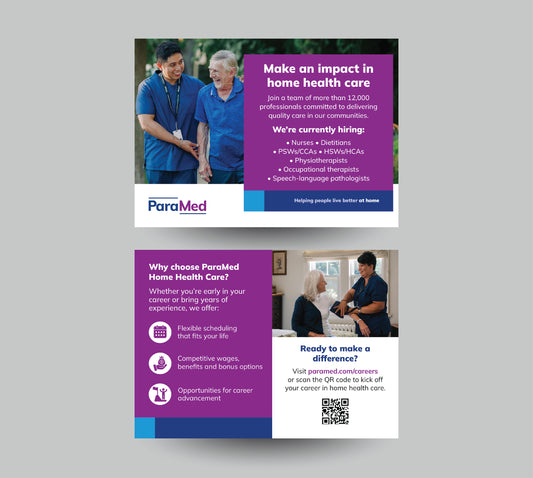 ParaMed Recruitment Postcards