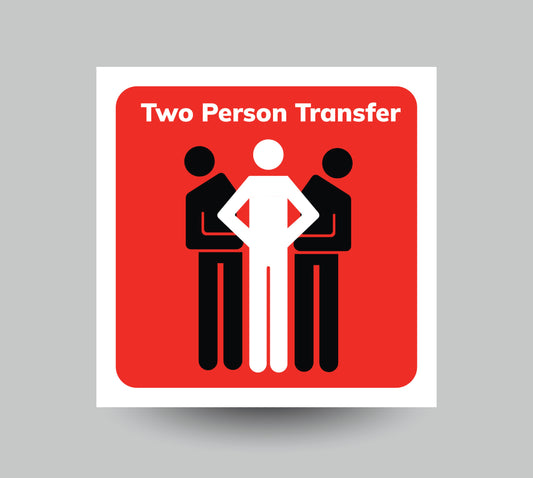 Two Person Transfer Sticker